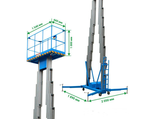 Двухмачтовый подъемник PROLIFT GTWY10-200 AC/DC